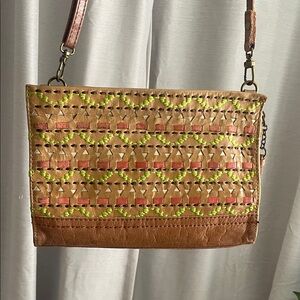 the Sak Brown and Tan Woven Women's Bag